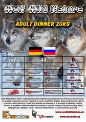 Wolf Wild Nature Adult Dinner 15kg